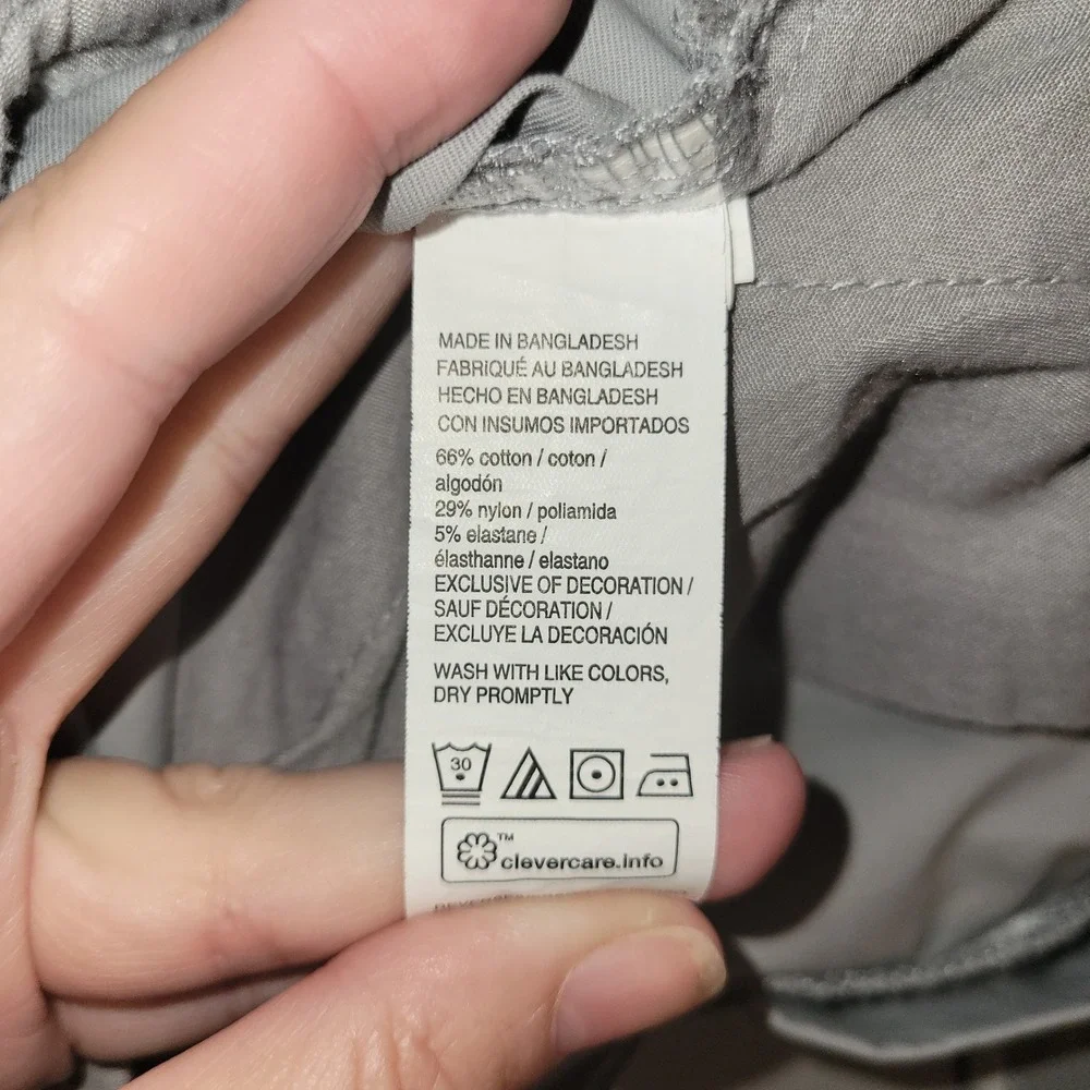 IZOD Advantage Performance Hybrid Shorts Mens 34 Grey Stretch Golf Casual 9.5in
